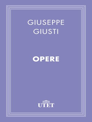 cover image of Opere